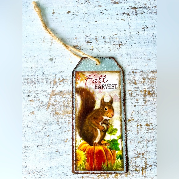 *Fall Harvest Metal Tag - Picture 1 of 11